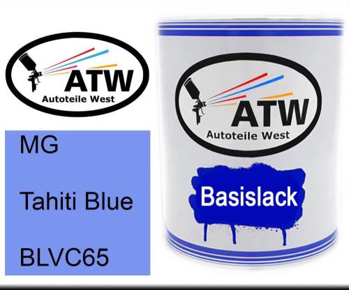 MG, Tahiti Blue, BLVC65: 1L Lackdose, von ATW Autoteile West.